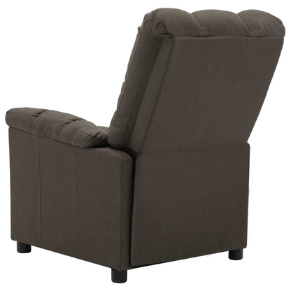 Electric Massage Chair Taupe 100% polyester fabric, plywood, iron