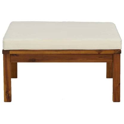 Garden Lounge Set Cream White, Warm Brown