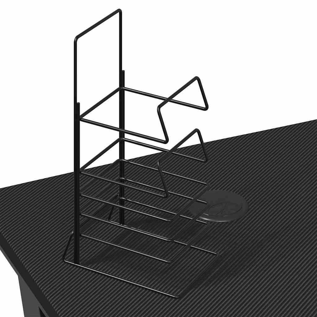 Gaming Desk Black Engineered wood 35.4 in x 23.6 in x 29.5 in