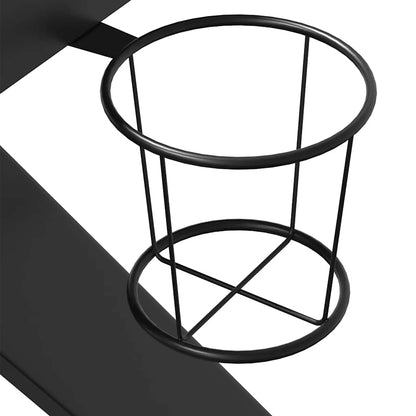 Gaming Desk Black Engineered wood 35.4 in x 23.6 in x 29.5 in