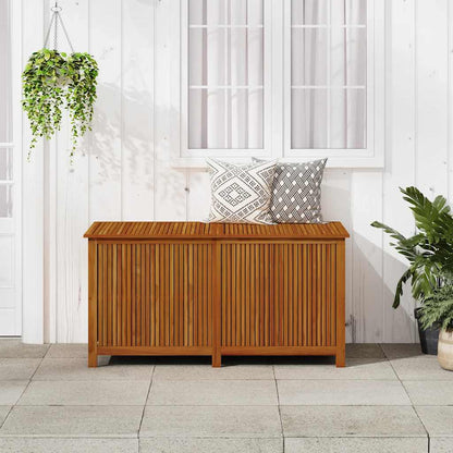 Storage Box Solid Acacia wood, Polyethylene 59.1 x 31.5 x 29.5 in