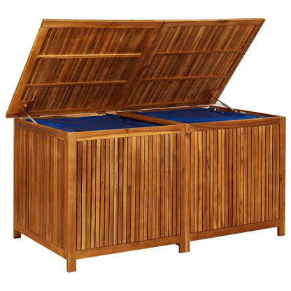 Storage Box Solid Acacia wood, Polyethylene 59.1 x 31.5 x 29.5 in