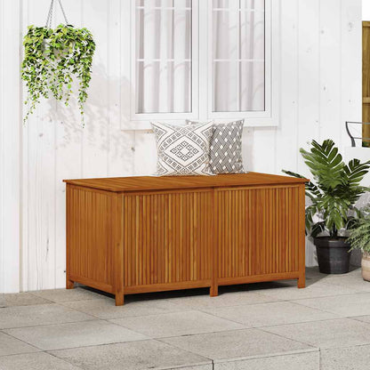 Storage Box Solid Acacia wood, Polyethylene 59.1 x 31.5 x 29.5 in
