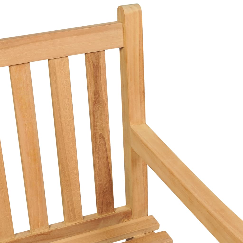 Garden Bench Natural Teak Solid Teak Wood Medium Durable