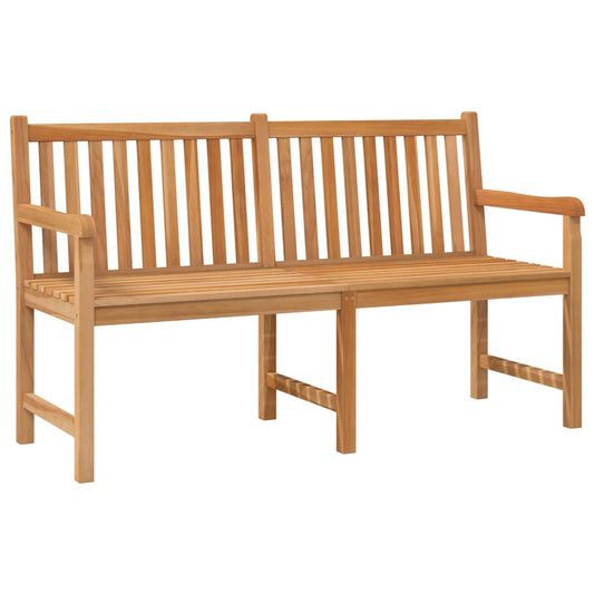 Garden Bench Teak Solid Teak Wood 59.1 in Sturdy Garden Bench