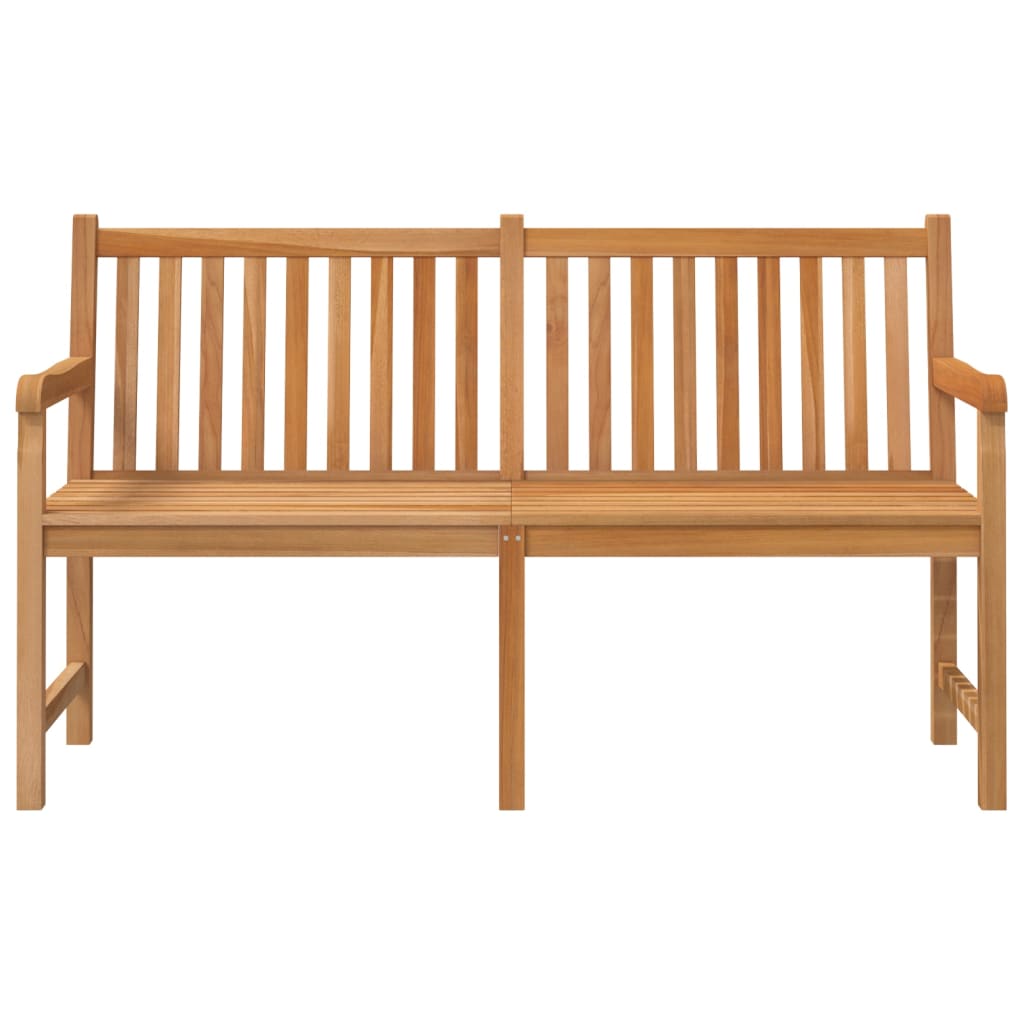 Garden Bench Teak Solid Teak Wood 59.1 in Sturdy Garden Bench