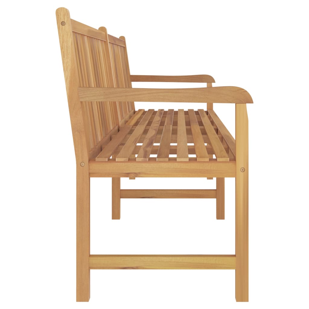 Garden Bench Warm Teak Wood Fine Sanded Teak Hardwood Large