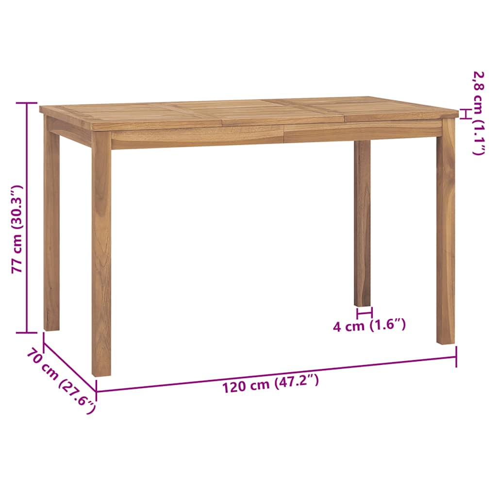 Dining Table Warm Brown