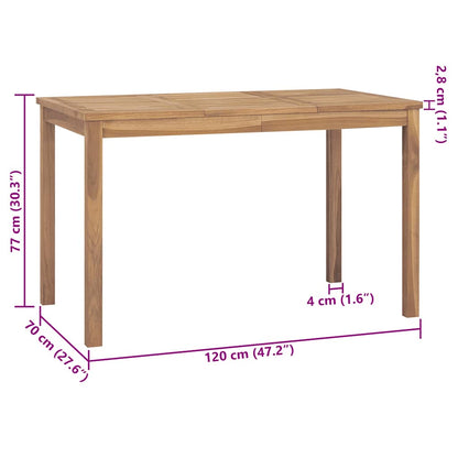 Dining Table Warm Brown