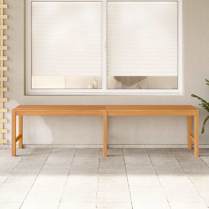 Garden Bench Warm Teak Solid Teak Wood 70.9 in length Durable