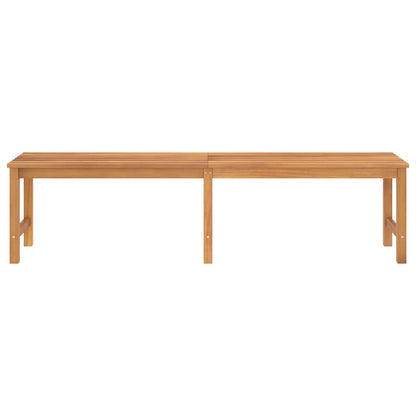 Garden Bench Warm Teak Solid Teak Wood 70.9 in length Durable
