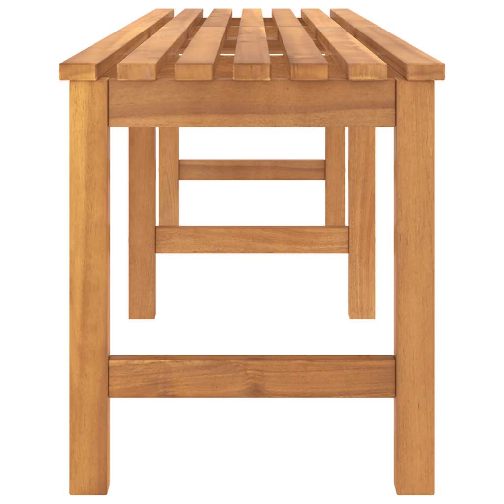 Garden Bench Warm Teak Solid Teak Wood 70.9 in length Durable