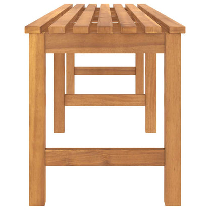 Garden Bench Warm Teak Solid Teak Wood 70.9 in length Durable
