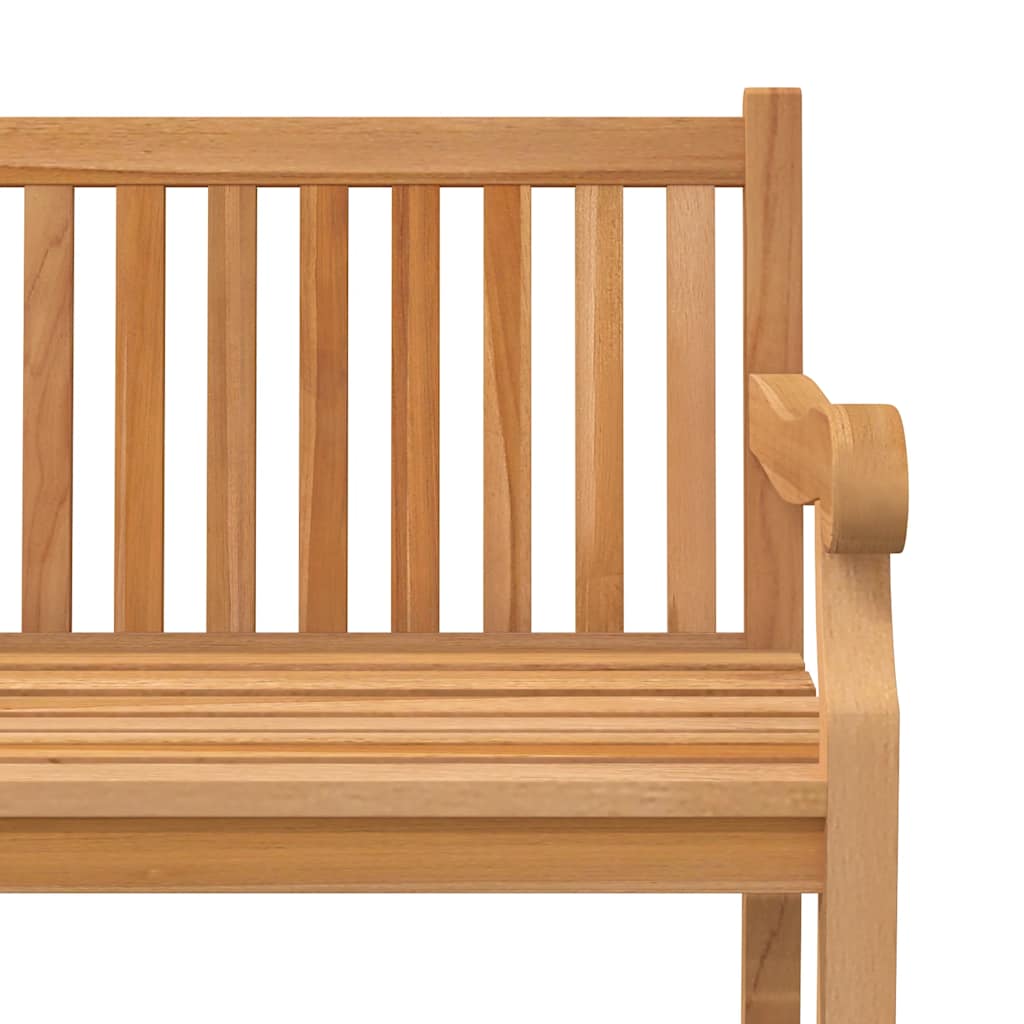 Garden Bench Light Brown Solid Teak Wood Extra Heavy Durable