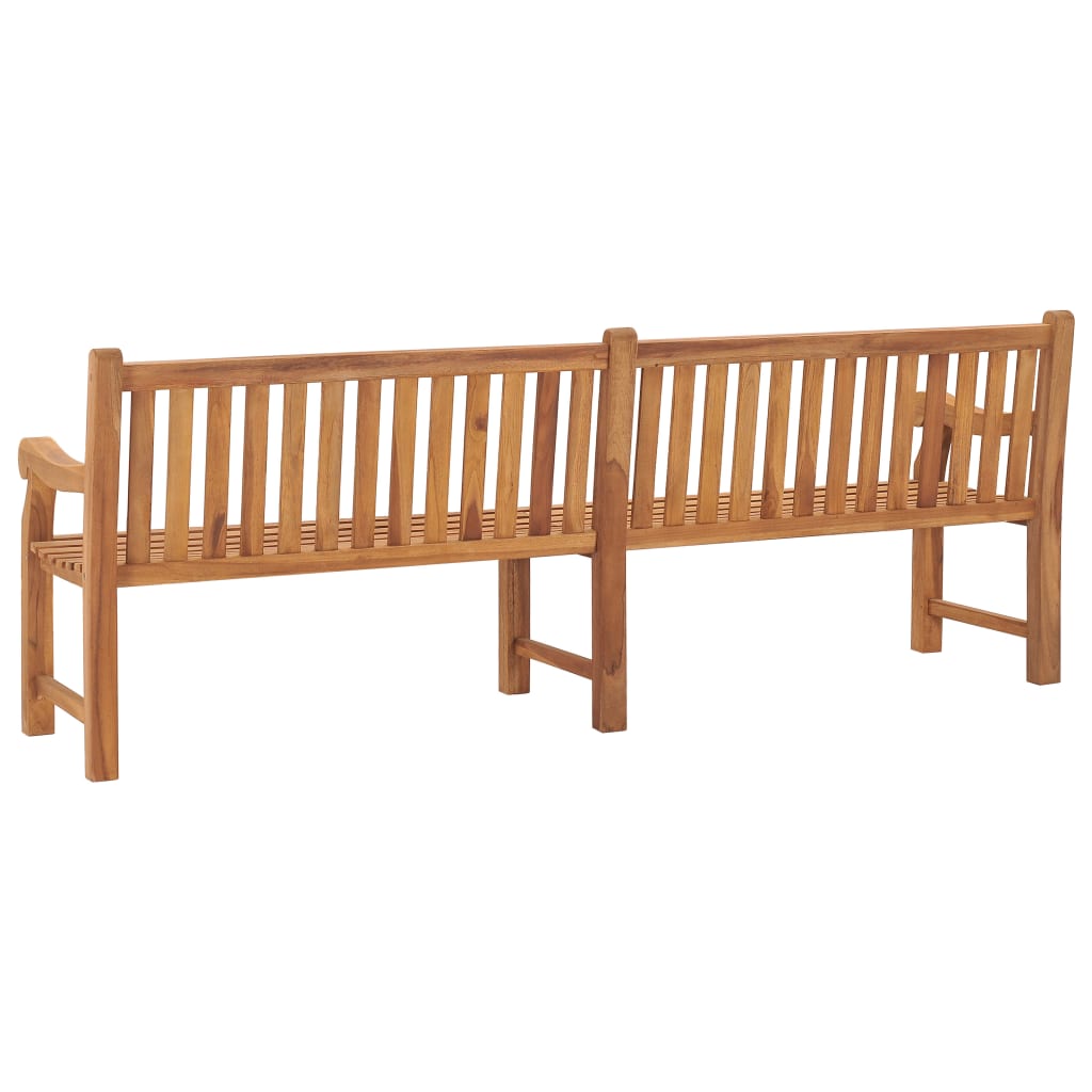 Garden Bench Teak Solid Teak Wood Extra Large Rectangular
