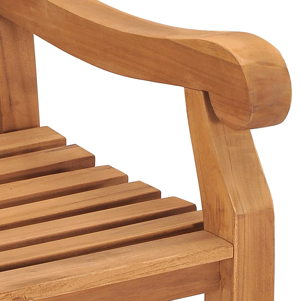 Garden Bench Teak Solid Teak Wood Extra Large Rectangular