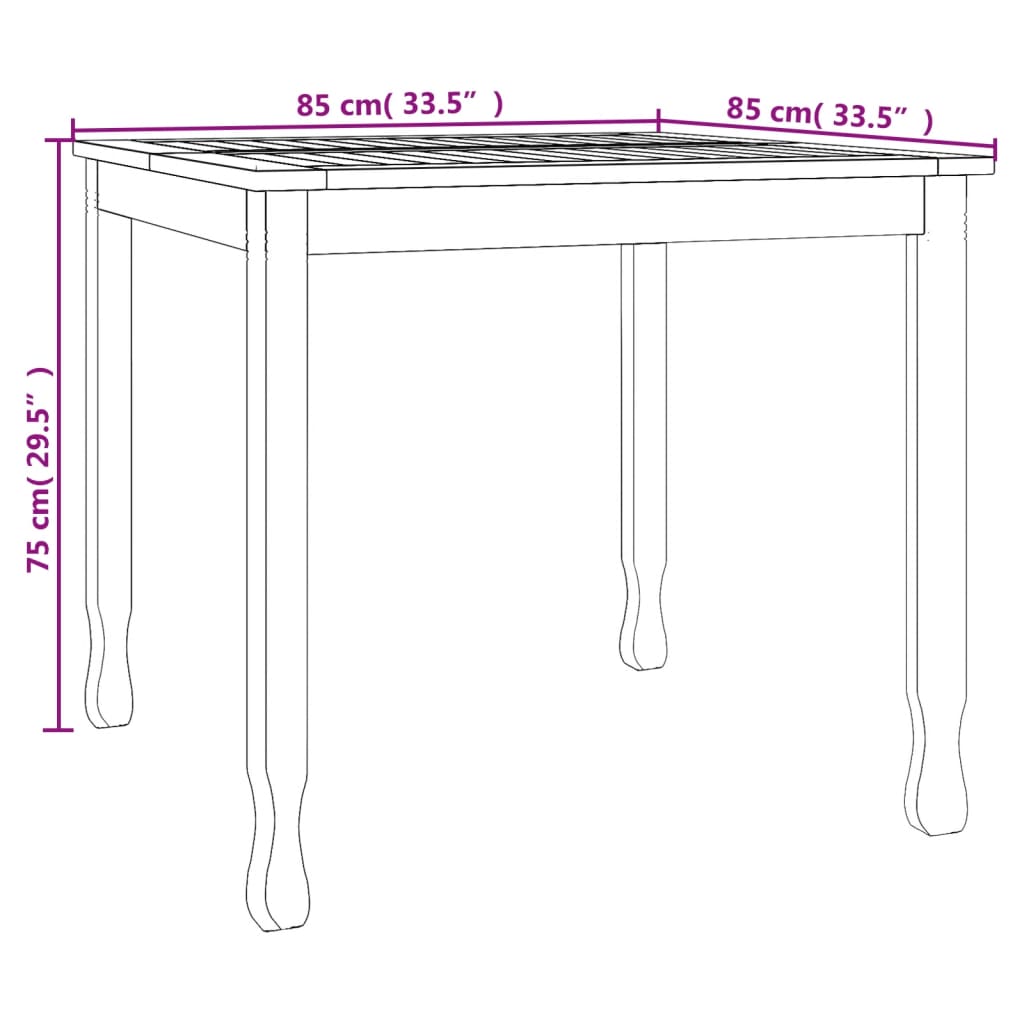 Dining Table Teak Solid teak wood Small Durable Dining Table