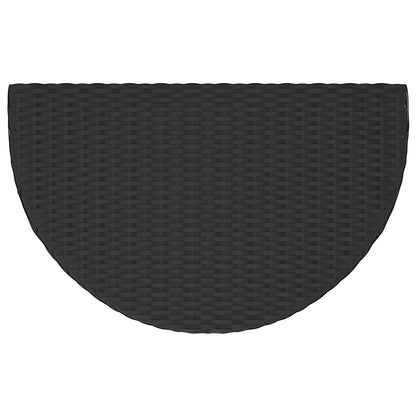 Garden Table Black Poly rattan Medium Durable Garden Table
