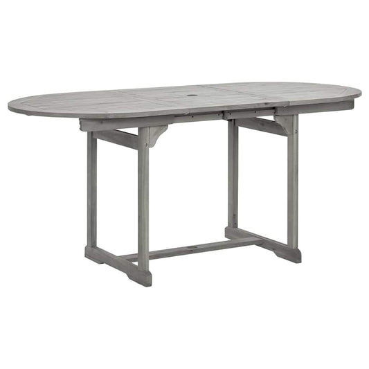 Garden Table Grey with grey wash finish Solid acacia wood
