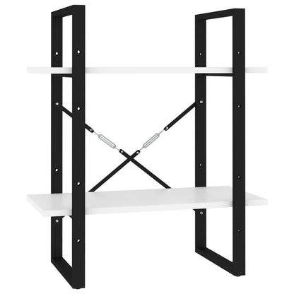 Book Cabinet White, Black Engineered wood, Metal 22.8 Storage