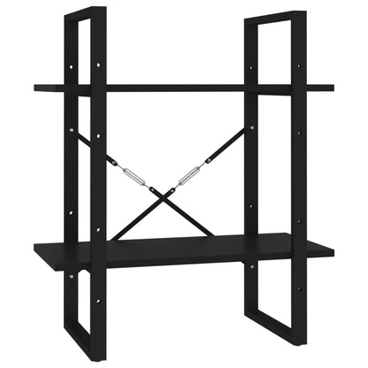 5-Tier Book Cabinet Black 23.6"x11.8"x68.9" Engineered Wood