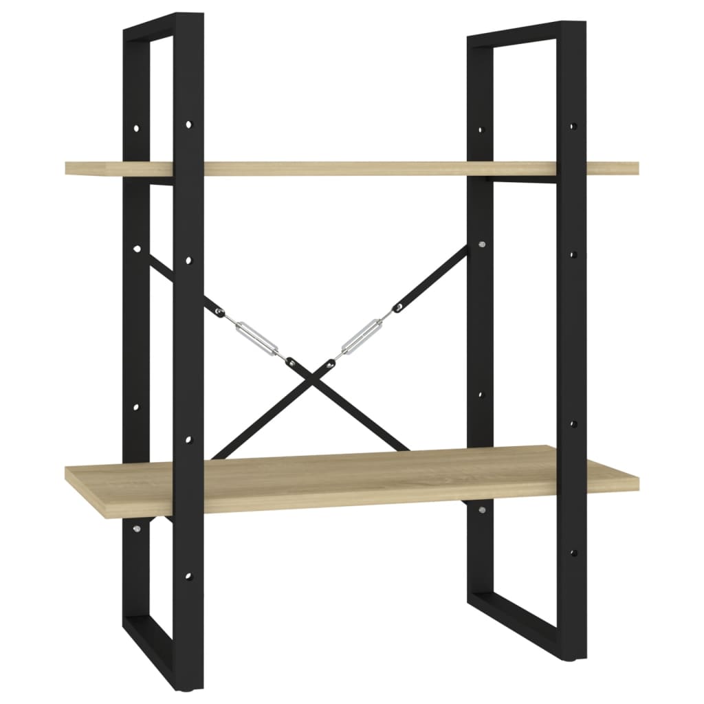 5-Tier Book Cabinet Sonoma Oak 23.6"x11.8"x68.9" Engineered Wood