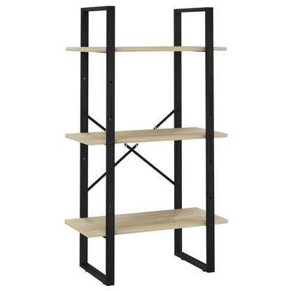 5-Tier Book Cabinet Sonoma Oak 23.6"x11.8"x68.9" Engineered Wood