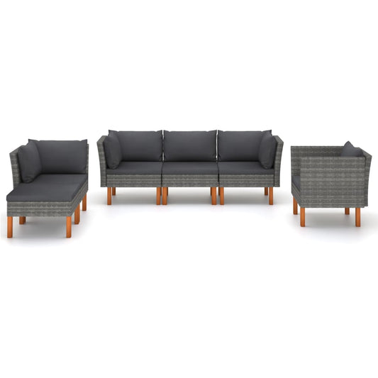 Garden Lounge Set Gray