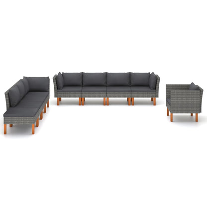 Garden Lounge Set Gray