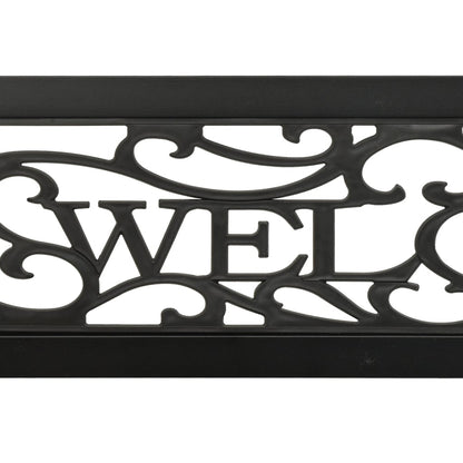 Garden Bench Black Powder-coated steel and plastic Standard