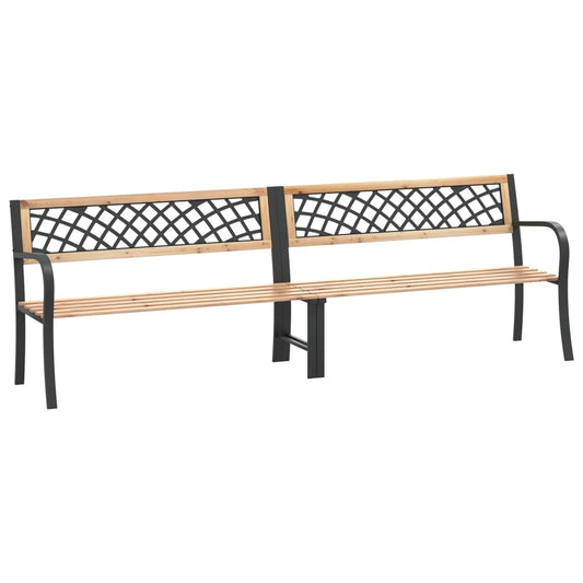 Garden Bench Natural wood Chinese fir wood Large Durable