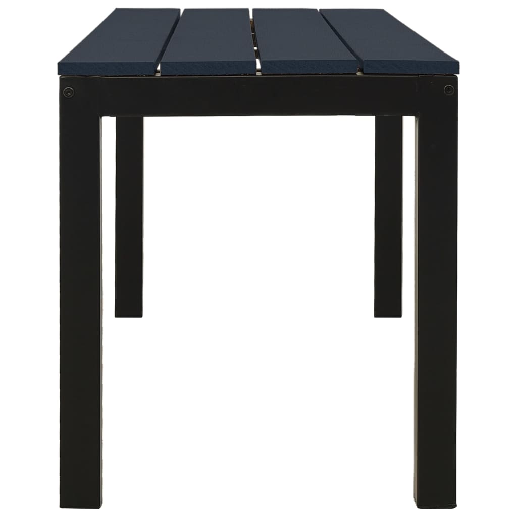 Garden Bench Black Steel Garden Bench Rectangular Vintage