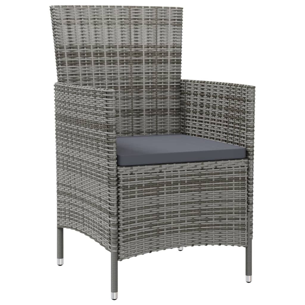 Garden Chair Set of 2 Grey