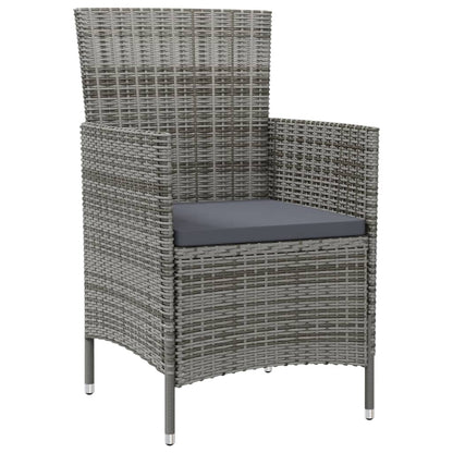 Garden Chair Set of 2 Grey