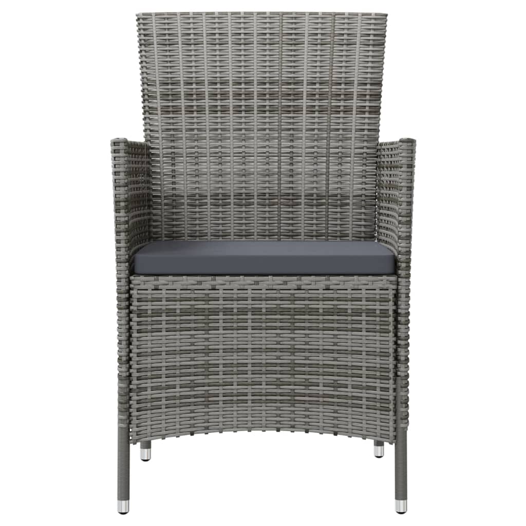 Garden Chair Set of 2 Grey