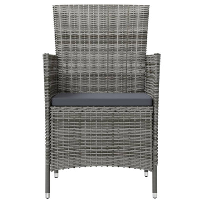 Garden Chair Set of 2 Grey