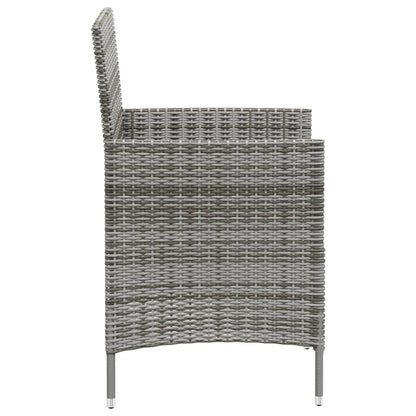 Garden Chair Set of 2 Grey