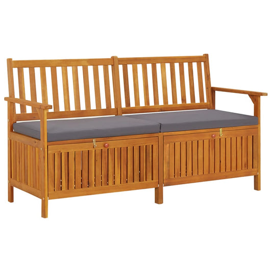 Bench Black Solid Acacia wood Large Storage Bench Rectangular