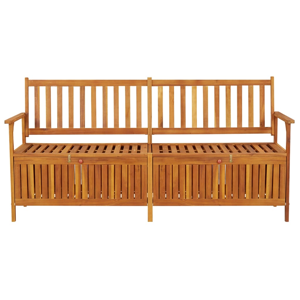 Bench Natural brown Solid acacia wood, 100% polyester Large