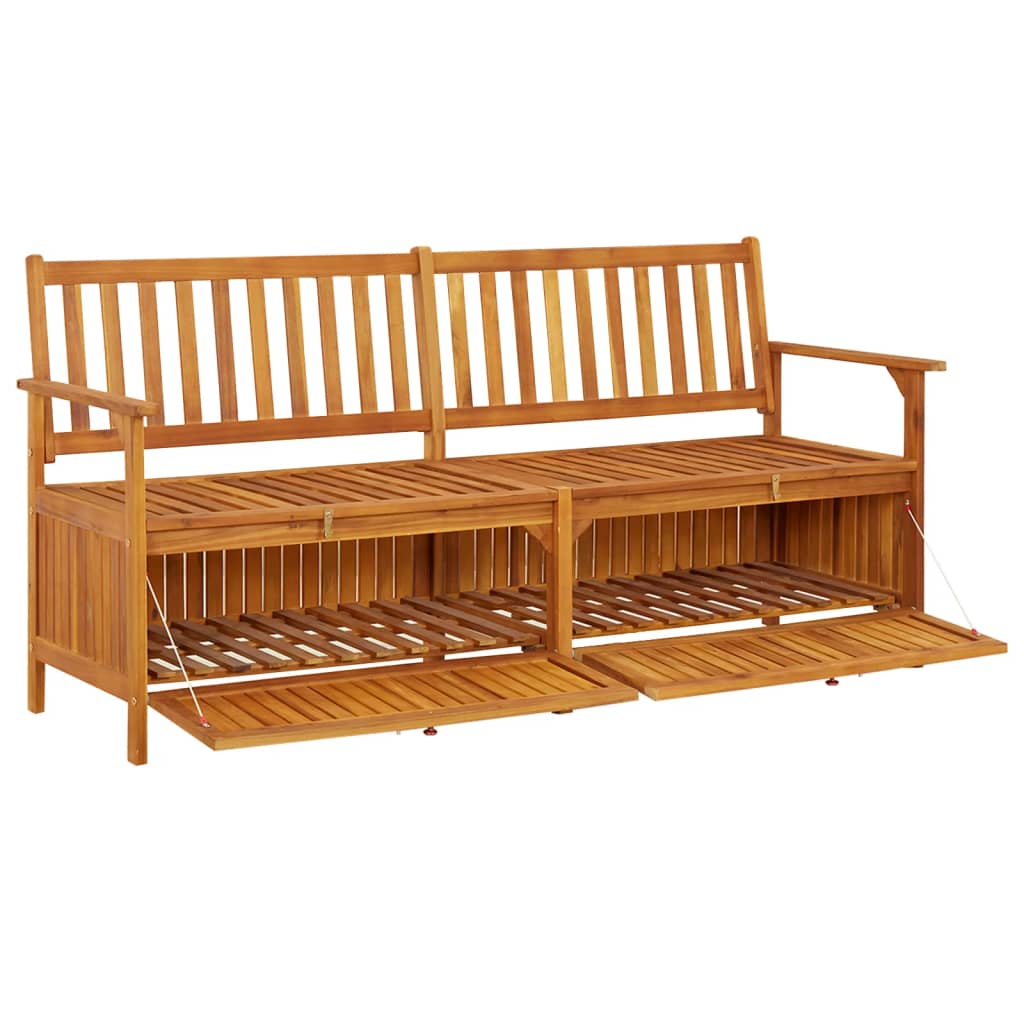 Bench Natural brown Solid acacia wood, 100% polyester Large