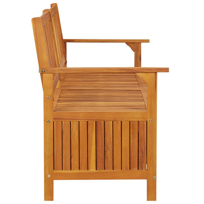 Bench Natural brown Solid acacia wood, 100% polyester Large