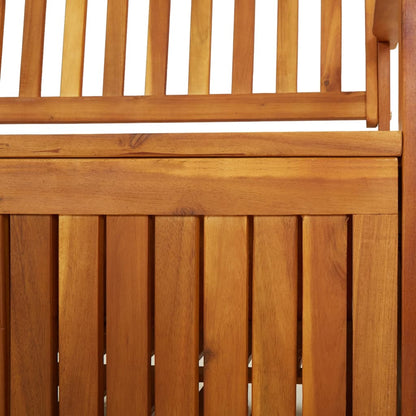 Bench Natural brown Solid acacia wood, 100% polyester Large