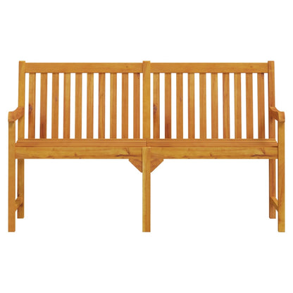 Garden Bench Natural Brown Solid Acacia Wood Large Durable