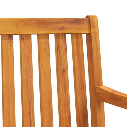 Garden Bench Natural Brown Solid Acacia Wood Large Durable