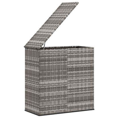 Cushion Box Grey PE rattan 39.4x19.3x40.7 in Cushion Box