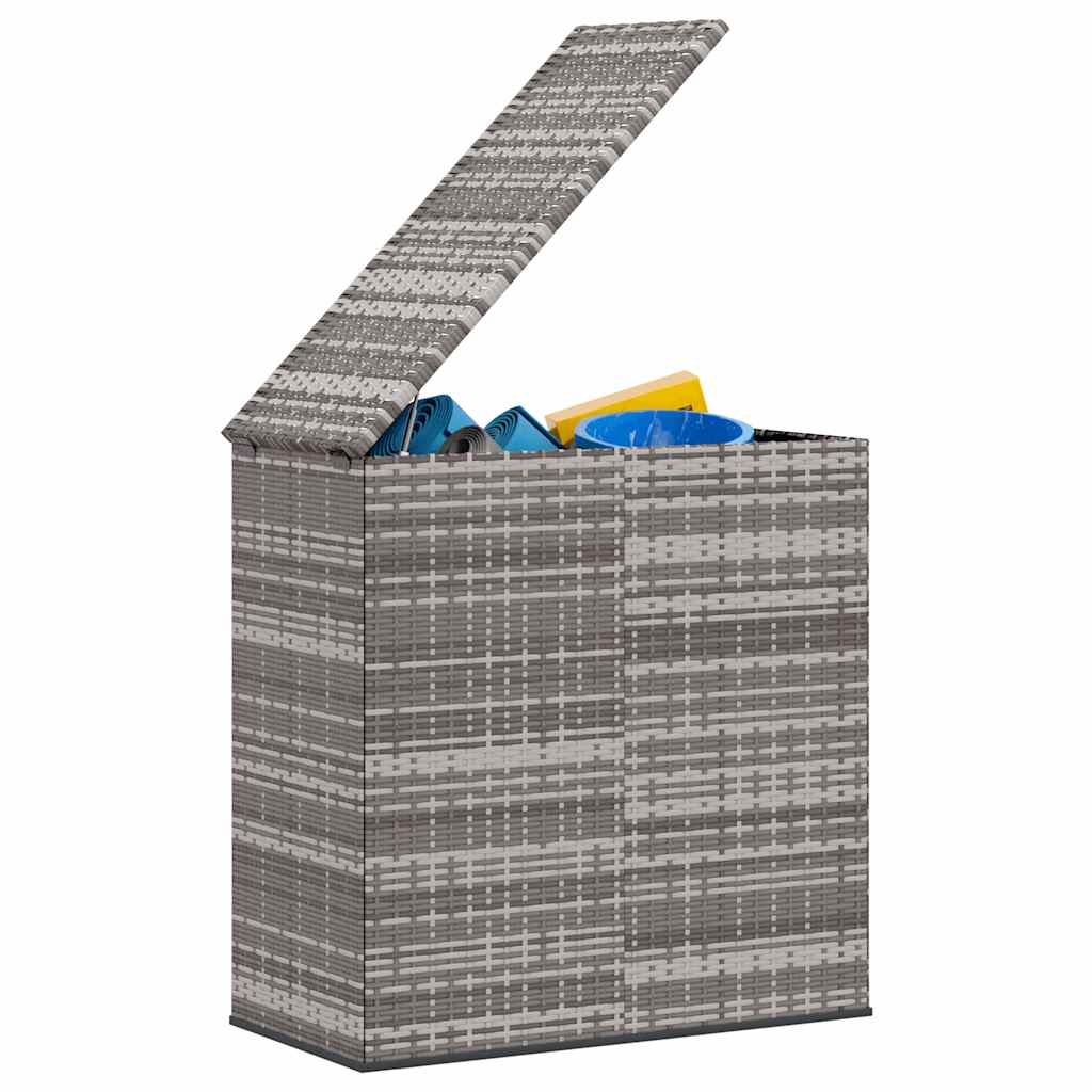 Cushion Box Grey PE rattan 39.4x19.3x40.7 in Cushion Box