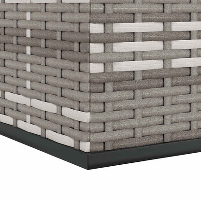 Cushion Box Grey PE rattan 39.4x19.3x40.7 in Cushion Box