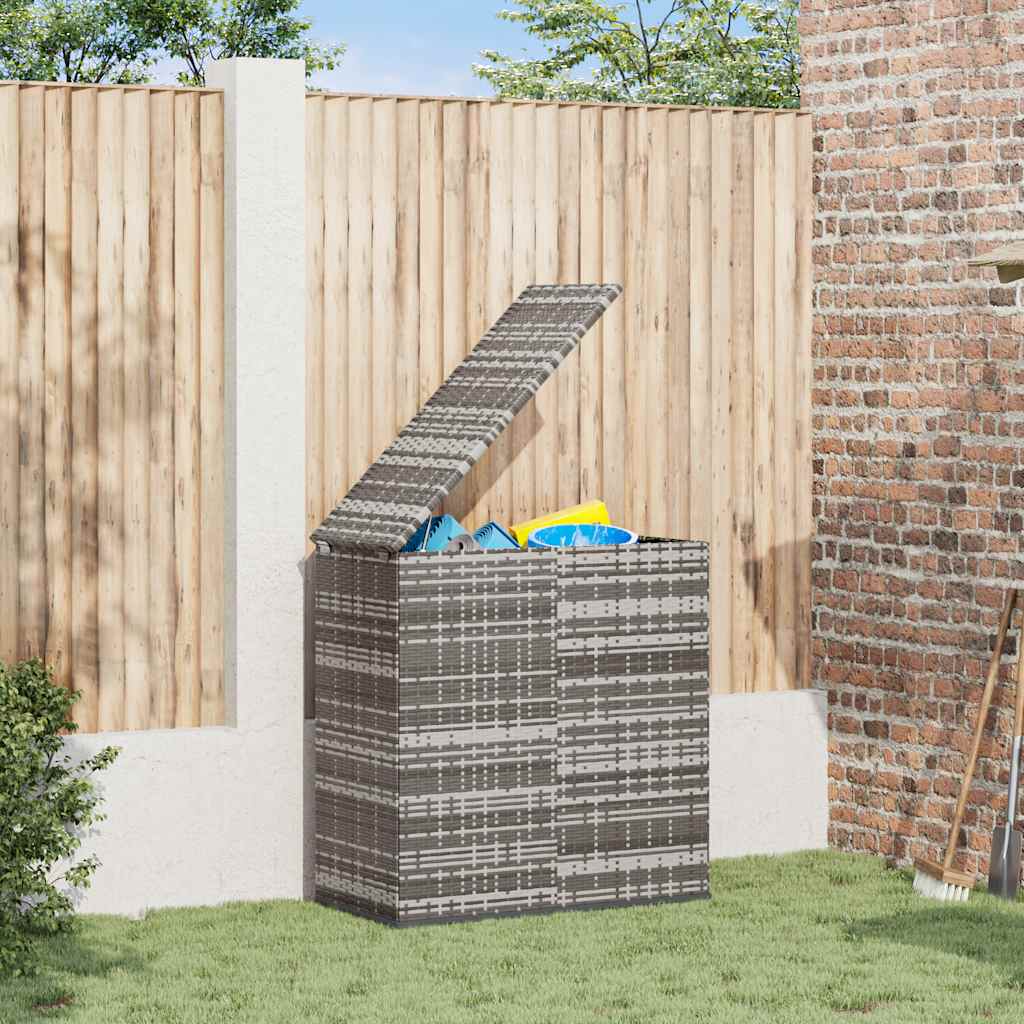 Cushion Box Grey PE rattan 39.4x19.3x40.7 in Cushion Box