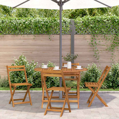 Garden Table Natural wood Solid acacia wood Medium Foldable