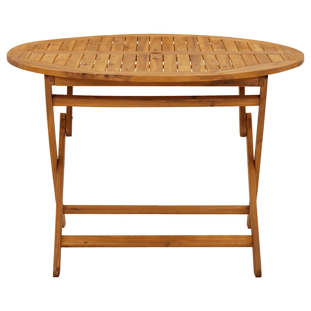 Garden Table Natural wood Solid acacia wood Medium Foldable
